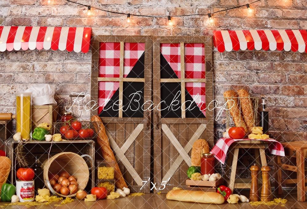 PROMO Kate Pâtes italiennes Anniversaire Cake Smash Toile de fond conçue par Mandy Ringe - Kate Backdrop FR