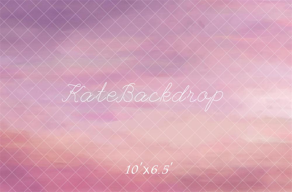 Kate Abstrait Rose & Violet Coucher de soleil Toile de fond conçue par Mandy Ringe - Kate Backdrop FR