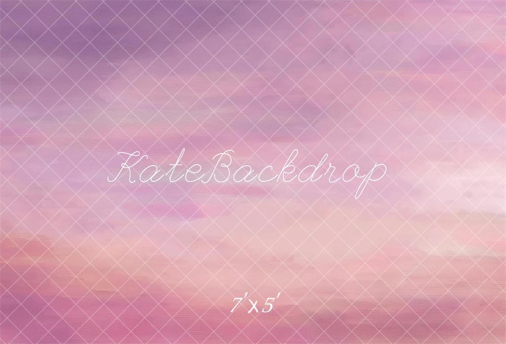 Kate Abstrait Rose & Violet Coucher de soleil Toile de fond conçue par Mandy Ringe - Kate Backdrop FR