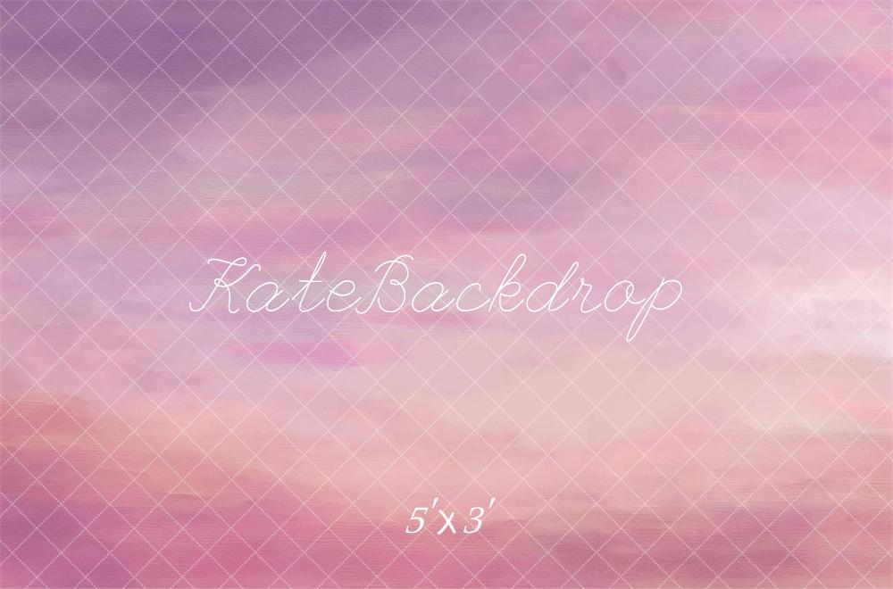 Kate Abstrait Rose & Violet Coucher de soleil Toile de fond conçue par Mandy Ringe - Kate Backdrop FR