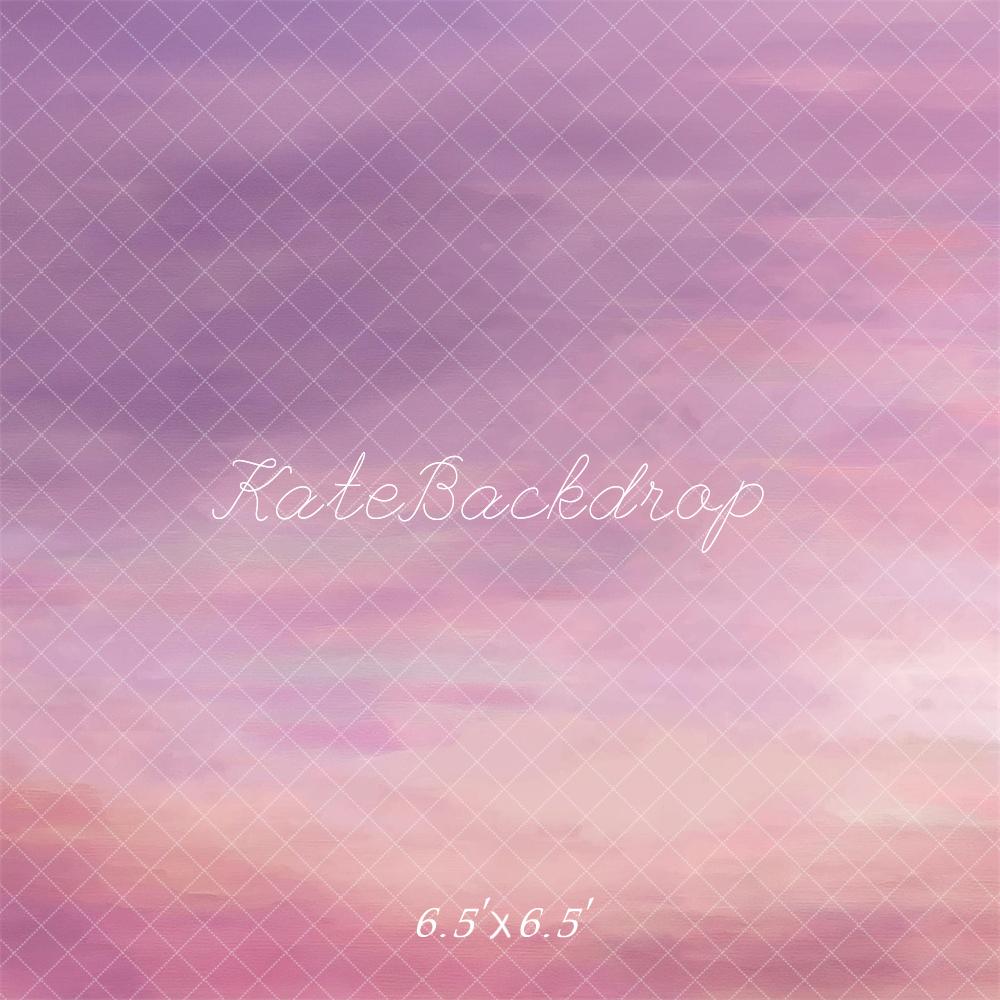 Kate Abstrait Rose & Violet Coucher de soleil Toile de fond conçue par Mandy Ringe - Kate Backdrop FR