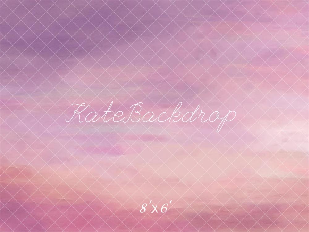 Kate Abstrait Rose & Violet Coucher de soleil Toile de fond conçue par Mandy Ringe - Kate Backdrop FR