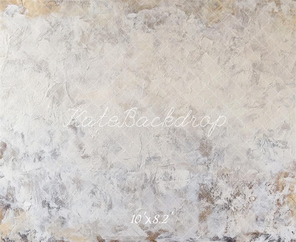 Kate Abstrait Neutre Blanc Sol Toile de fond conçue par Mini MakeBelieve - Kate Backdrop FR