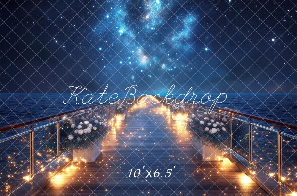 Kate Bal Navire Luxe Jetée Romantique Toile de fond conçue par Mini MakeBelieve - Kate Backdrop FR