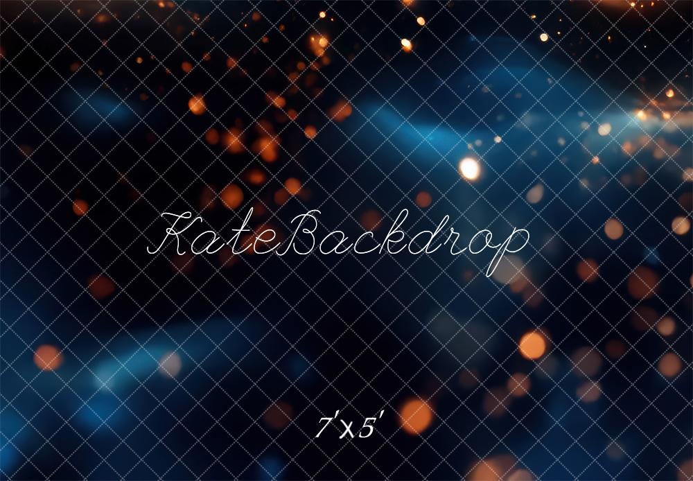 Kate Abstrait Bokeh Bleu Doré Toile de fond conçue par Mini MakeBelieve - Kate Backdrop FR