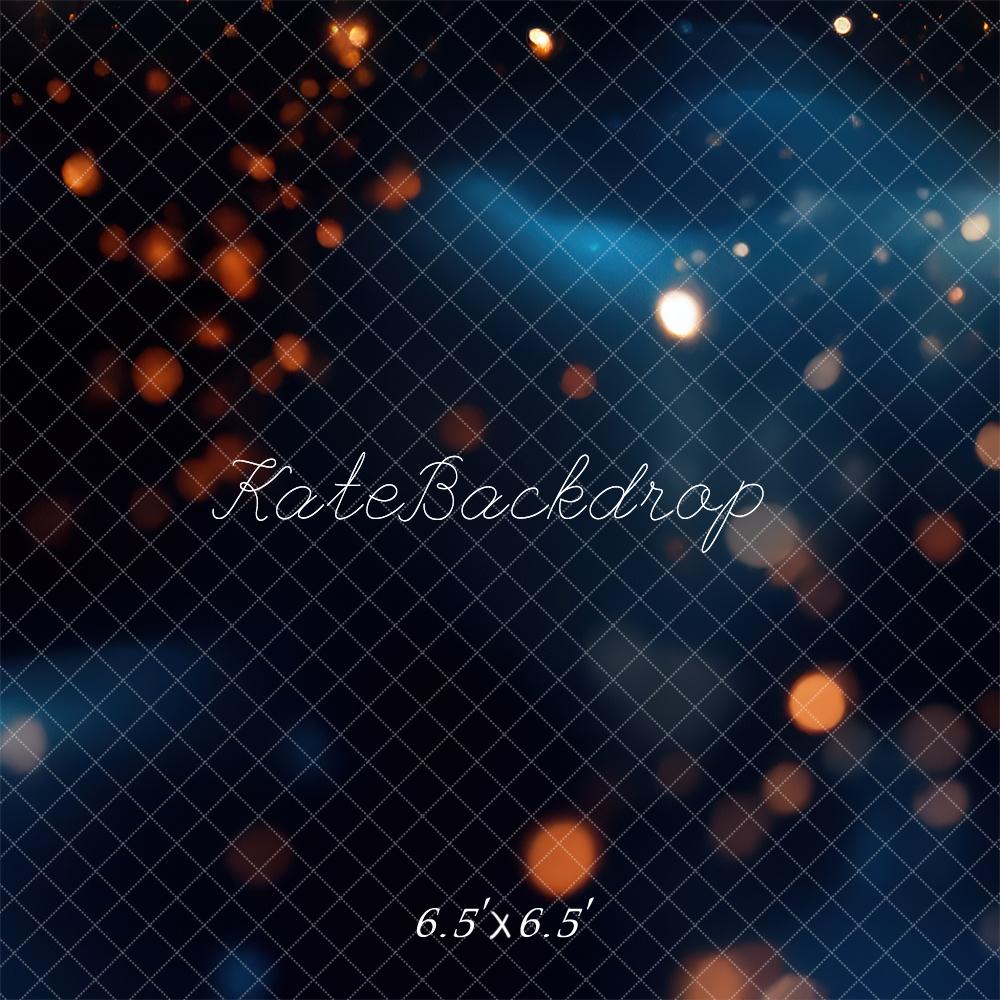 Kate Abstrait Bokeh Bleu Doré Toile de fond conçue par Mini MakeBelieve - Kate Backdrop FR