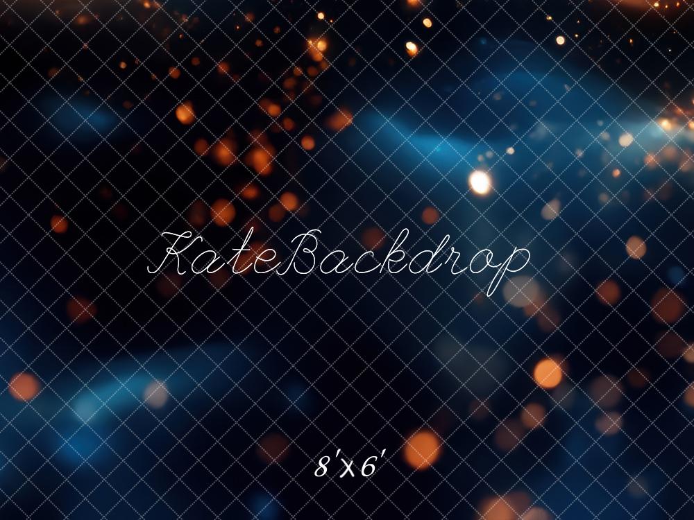 Kate Abstrait Bokeh Bleu Doré Toile de fond conçue par Mini MakeBelieve - Kate Backdrop FR