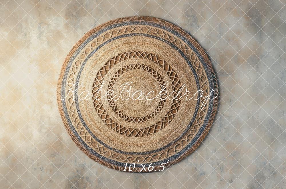 Kate Bohème Circulaire imprimée Tapis Sol Toile de fond conçue par Mini MakeBelieve
