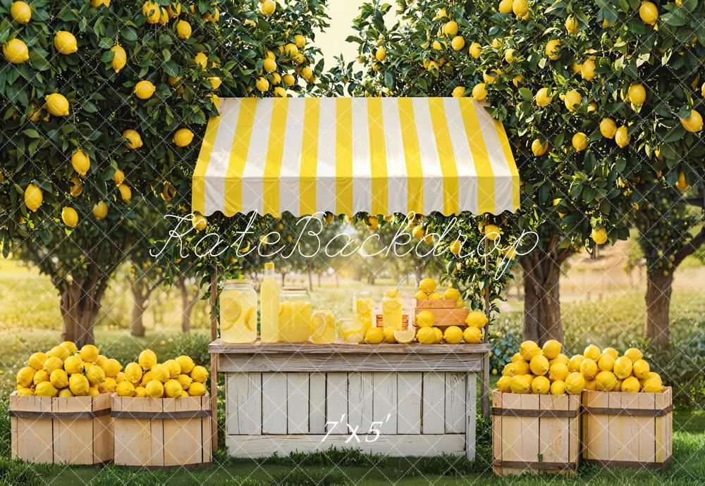 Kate Été Stand de Citron Verger Toile de fond conçue par Emetselch - Kate Backdrop FR