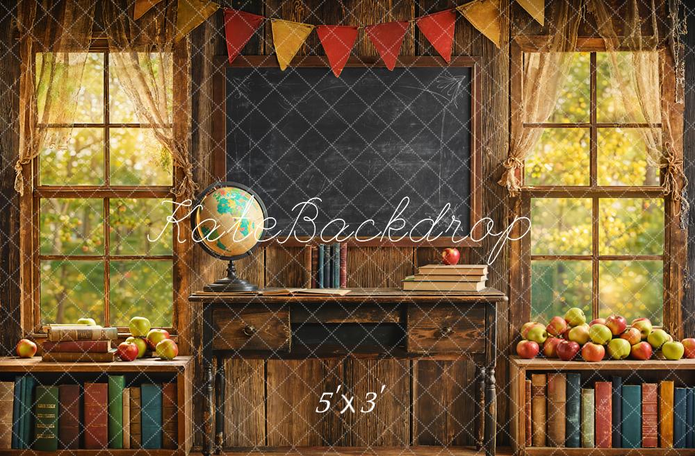 Kate Salle de classe Tableau noir Bureau Toile de fond conçue par Emetselch - Kate Backdrop FR