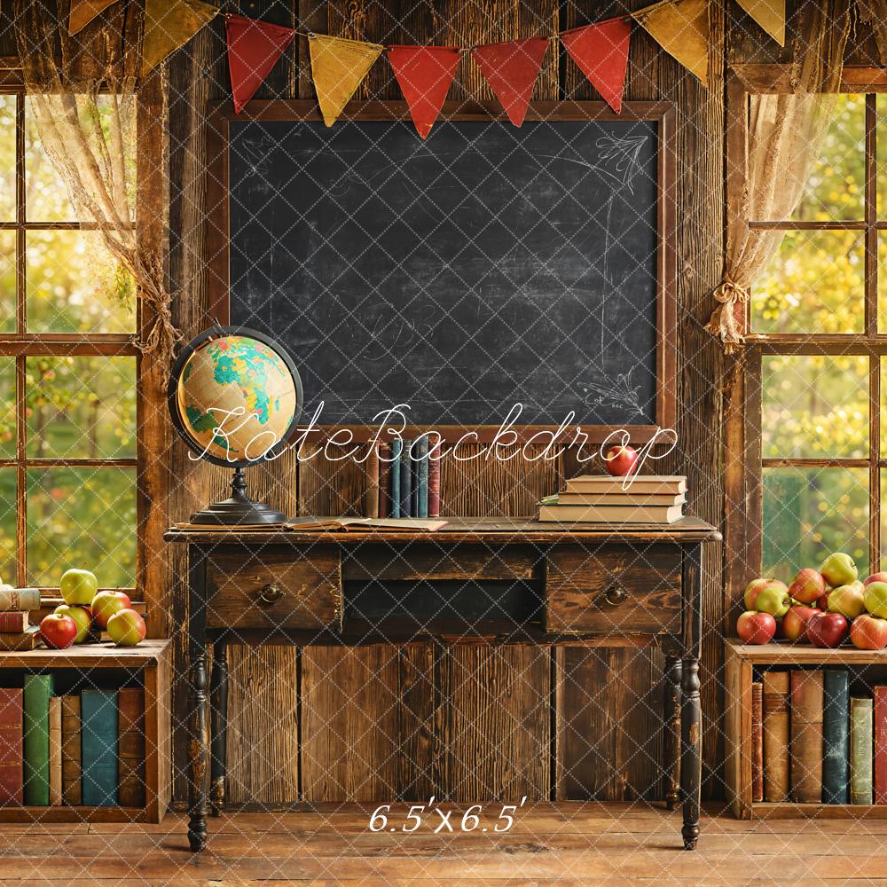 Kate Salle de classe Tableau noir Bureau Toile de fond conçue par Emetselch - Kate Backdrop FR