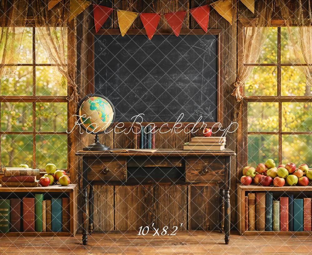 Kate Salle de classe Tableau noir Bureau Toile de fond conçue par Emetselch - Kate Backdrop FR