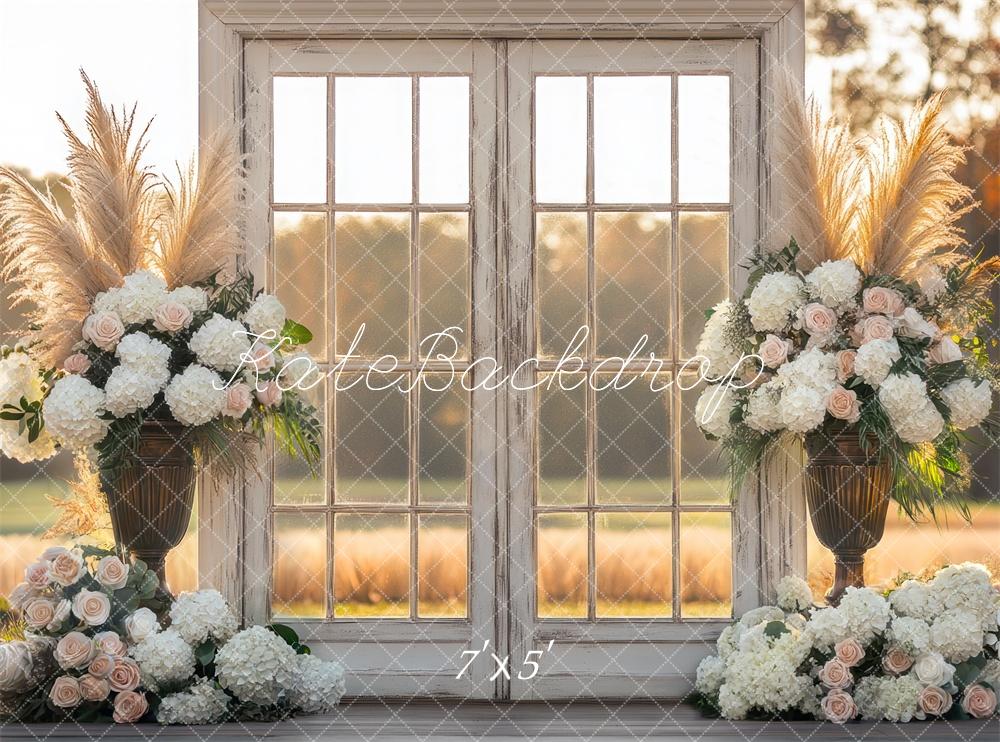 Kate Bohème Extérieur Porte Coucher de soleil Toile de fond conçue par Mini MakeBelieve - Kate Backdrop FR