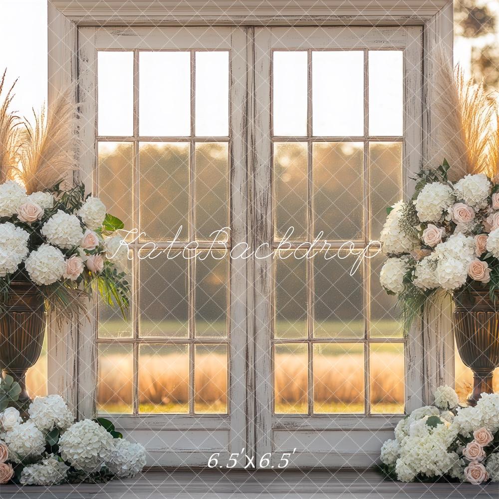 Kate Bohème Extérieur Porte Coucher de soleil Toile de fond conçue par Mini MakeBelieve - Kate Backdrop FR