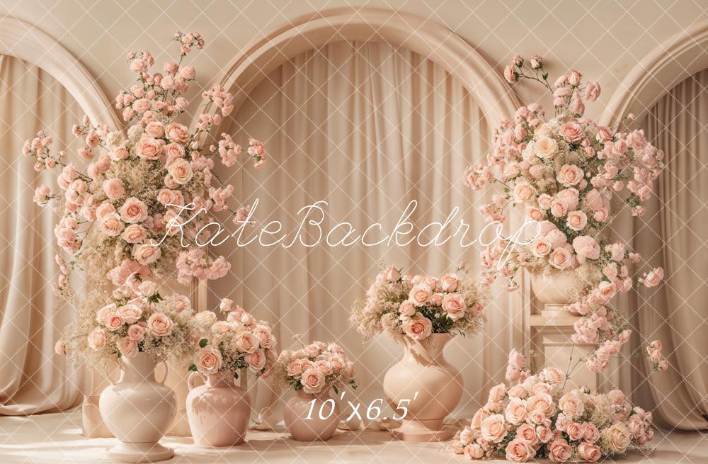 Kate Fête des Mères Fleurs Arche Élégant Toile de fond conçue par Emetselch - Kate Backdrop FR