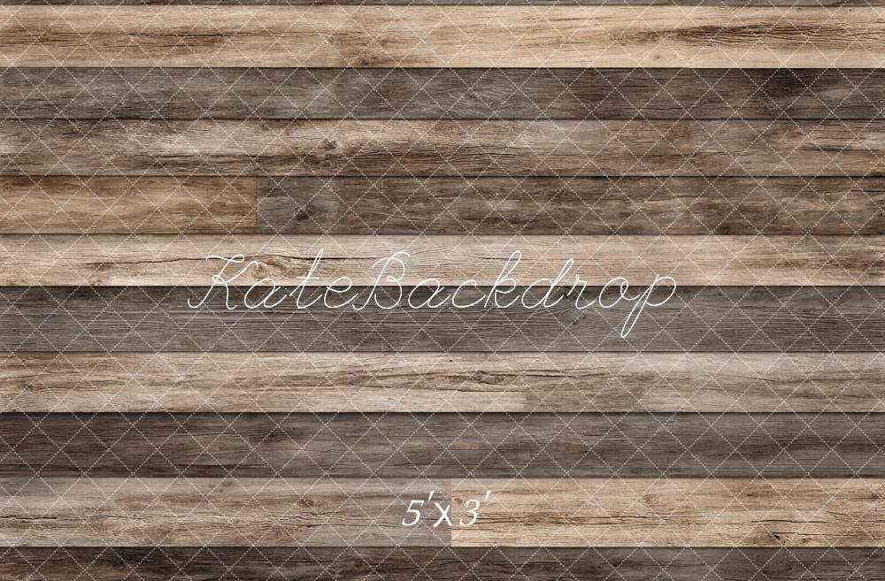 Kate Rustique Brun Sol en Bois Toile de fond conçue par Emetselch - Kate Backdrop FR