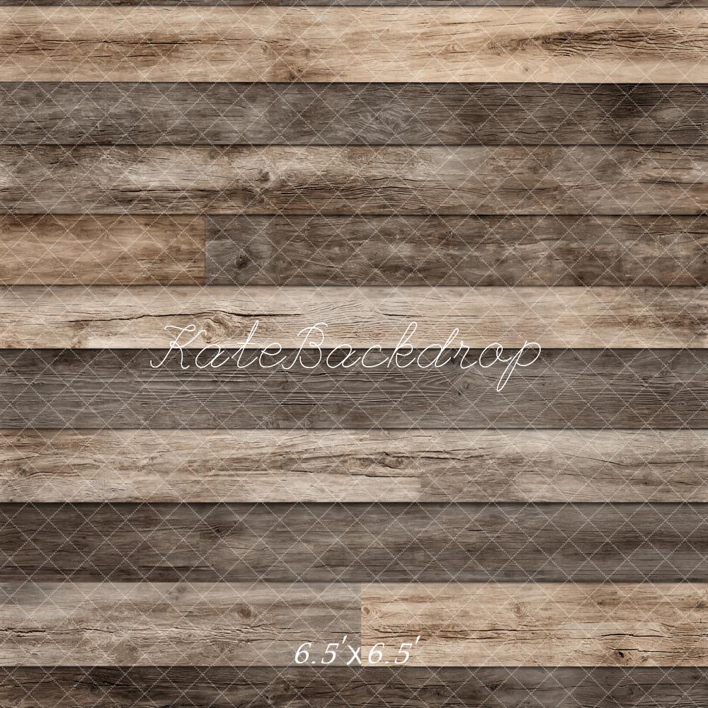 Kate Rustique Brun Sol en Bois Toile de fond conçue par Emetselch - Kate Backdrop FR