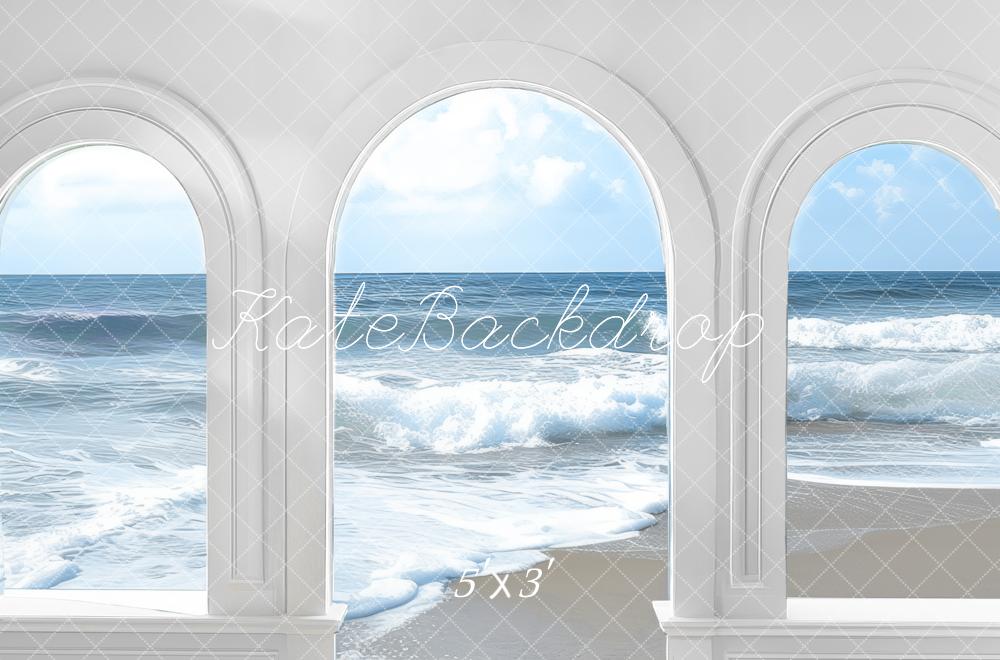 Kate Été Plage Mer Arche Toile de fond conçue par Mini MakeBelieve - Kate Backdrop FR