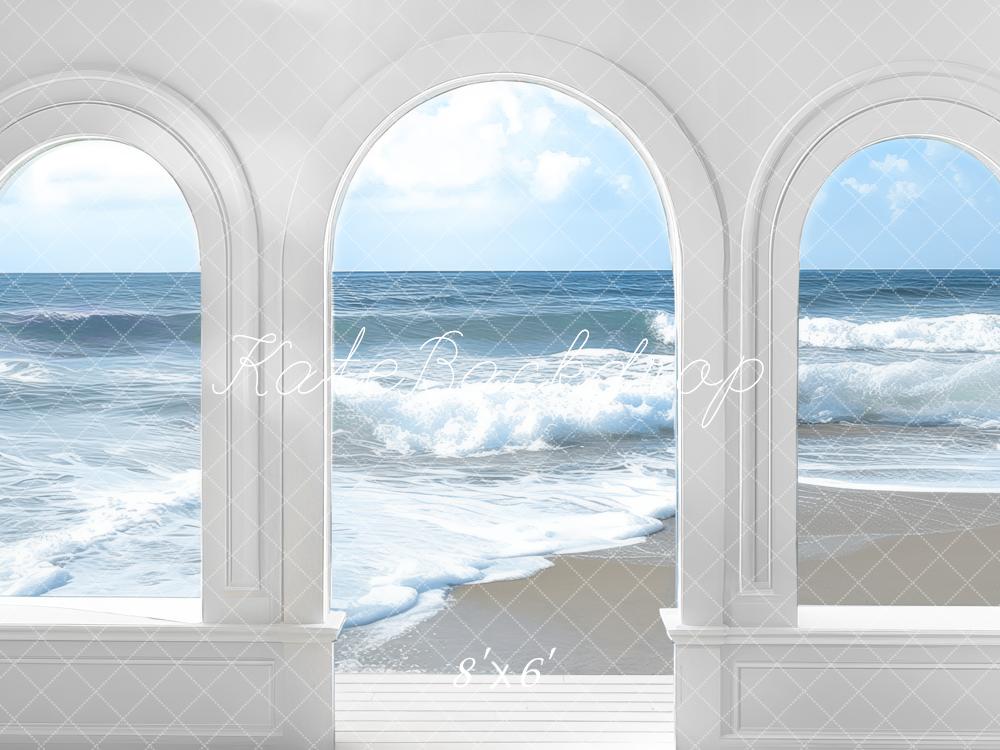 Kate Été Plage Mer Arche Toile de fond conçue par Mini MakeBelieve - Kate Backdrop FR