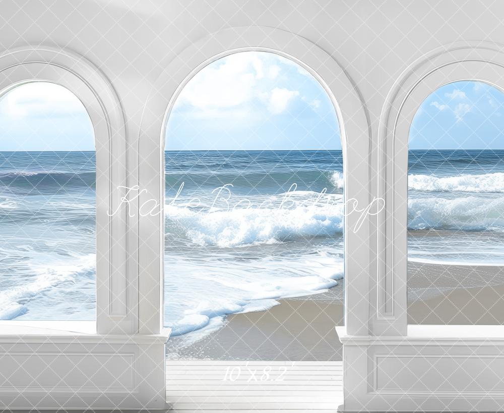 Kate Été Plage Mer Arche Toile de fond conçue par Mini MakeBelieve - Kate Backdrop FR