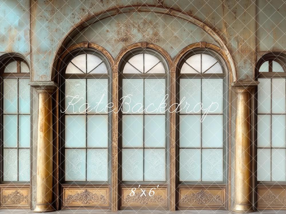 Kate Fête des Pères Vintage Arche Fenêtre Toile de fond conçue par Mini MakeBelieve - Kate Backdrop FR