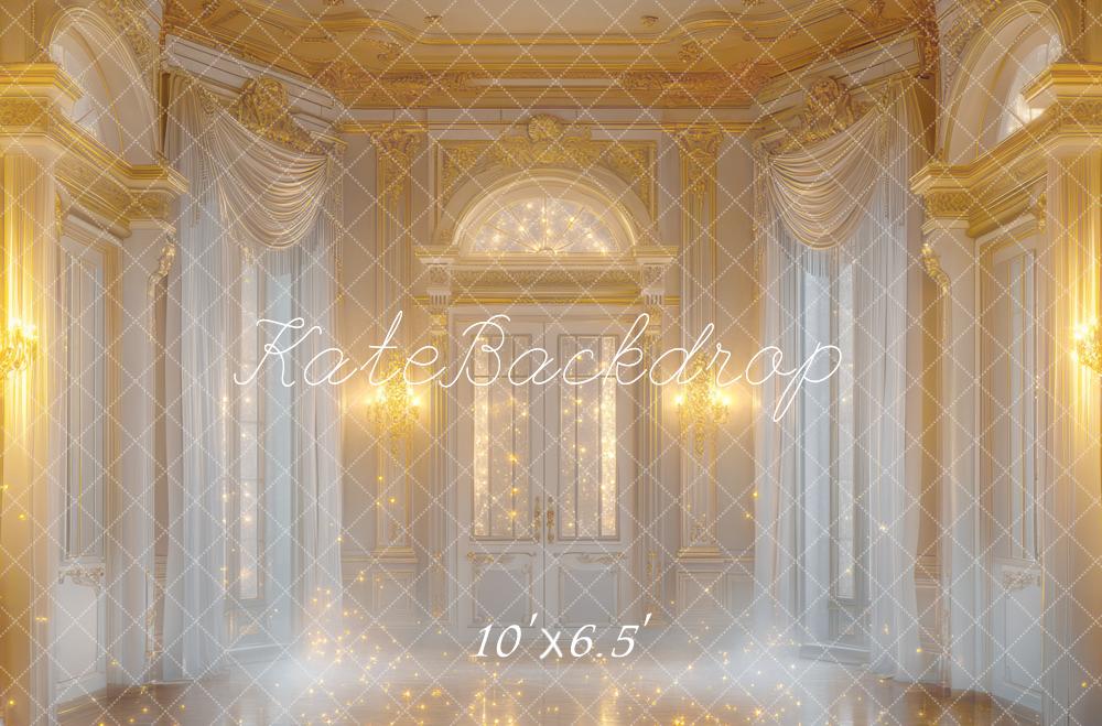 Kate Chambre Rétro Dorée Pétillant Fantaisie Toile de fond conçue par Mini MakeBelieve - Kate Backdrop FR