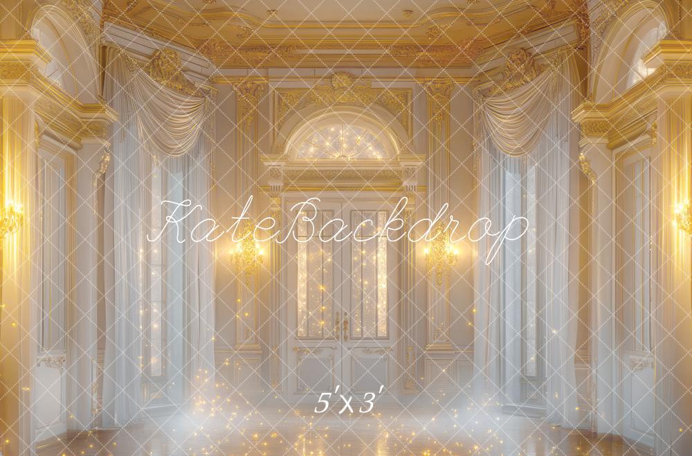 Kate Chambre Rétro Dorée Pétillant Fantaisie Toile de fond conçue par Mini MakeBelieve - Kate Backdrop FR