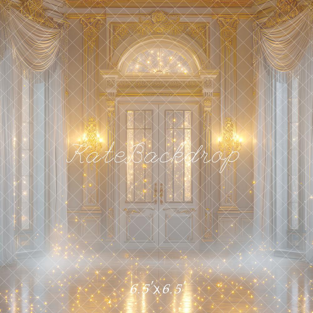 Kate Chambre Rétro Dorée Pétillant Fantaisie Toile de fond conçue par Mini MakeBelieve - Kate Backdrop FR