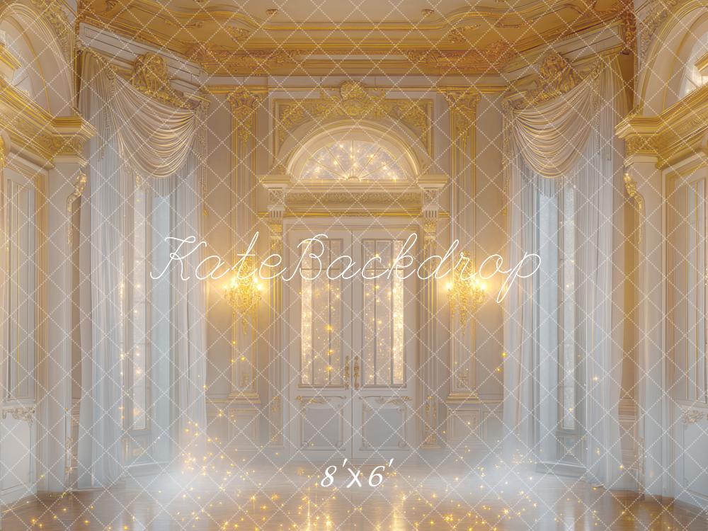 Kate Chambre Rétro Dorée Pétillant Fantaisie Toile de fond conçue par Mini MakeBelieve - Kate Backdrop FR