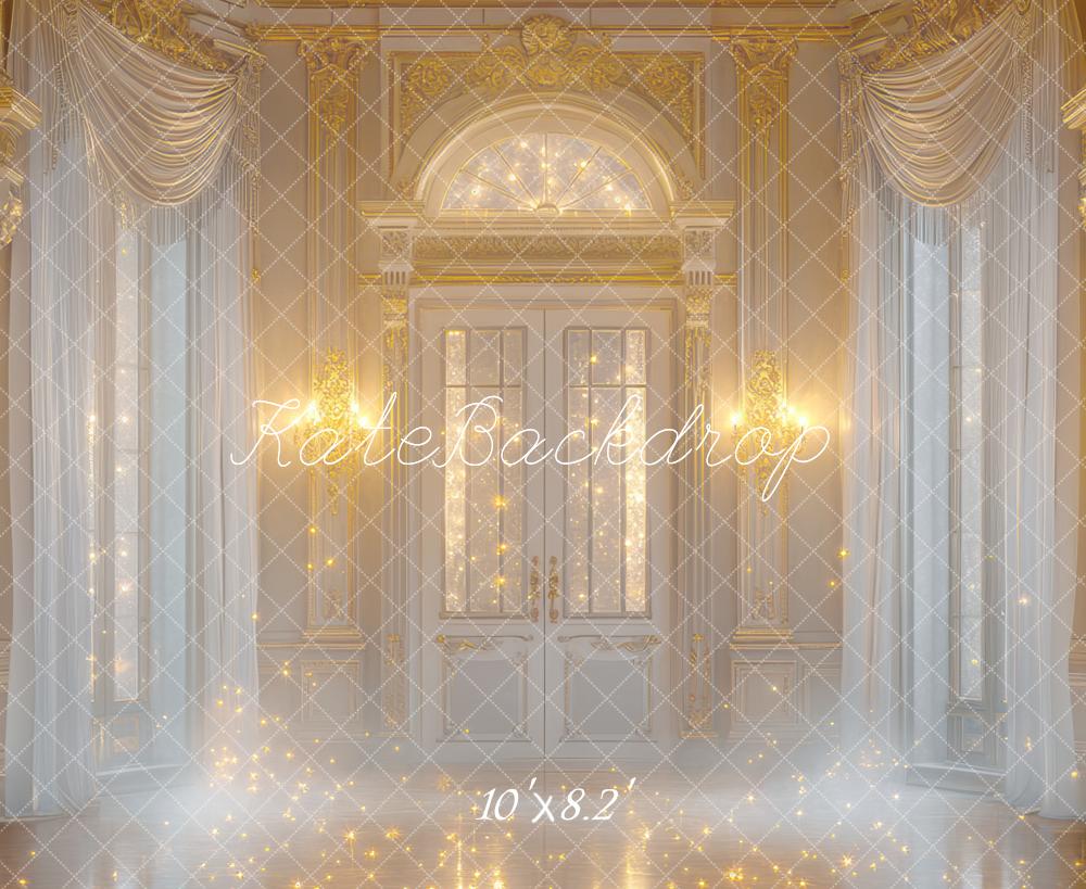 Kate Chambre Rétro Dorée Pétillant Fantaisie Toile de fond conçue par Mini MakeBelieve - Kate Backdrop FR