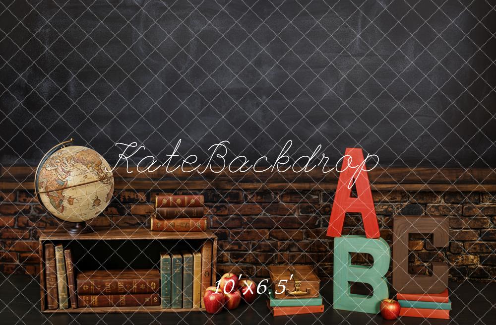 Kate Retour à l'école Classe ABC Livres Toile de fond conçue par Emetselch - Kate Backdrop FR