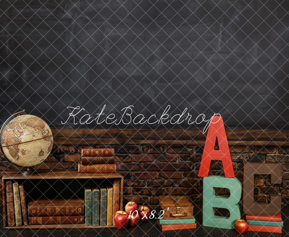 Kate Retour à l'école Classe ABC Livres Toile de fond conçue par Emetselch - Kate Backdrop FR