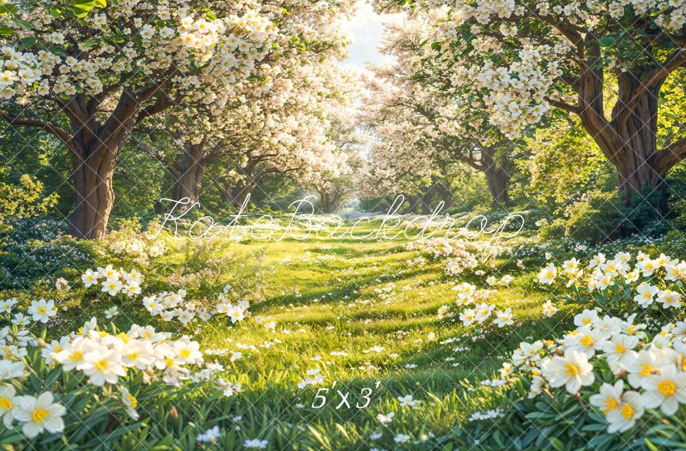 Kate Printemps Fleurs Forêt Prairie Toile de fond conçue par Emetselch - Kate Backdrop FR