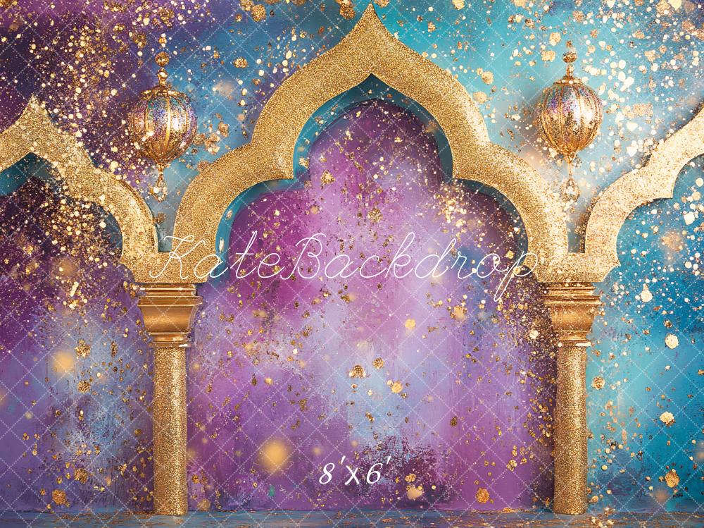 Kate Mille et Une Nuits Paillettes Rétro Arche Toile de fond conçu par Ashley Paul - Kate Backdrop FR