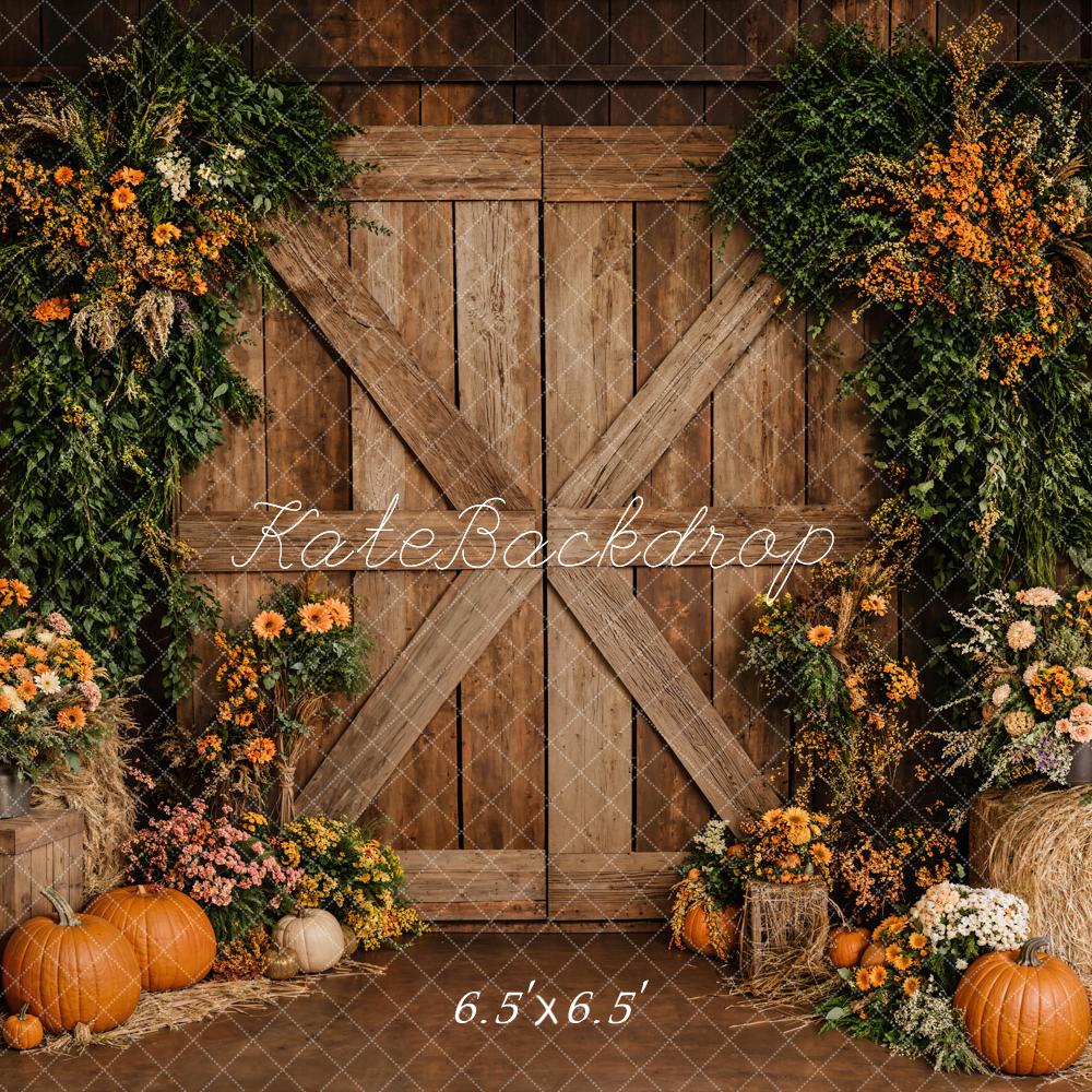 Kate Automne Rustique Grange Porte Toile de fond conçue par Emetselch - Kate Backdrop FR
