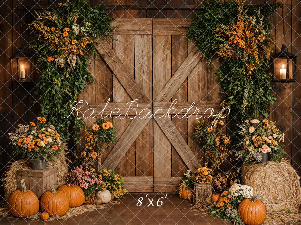 Kate Automne Rustique Grange Porte Toile de fond conçue par Emetselch - Kate Backdrop FR