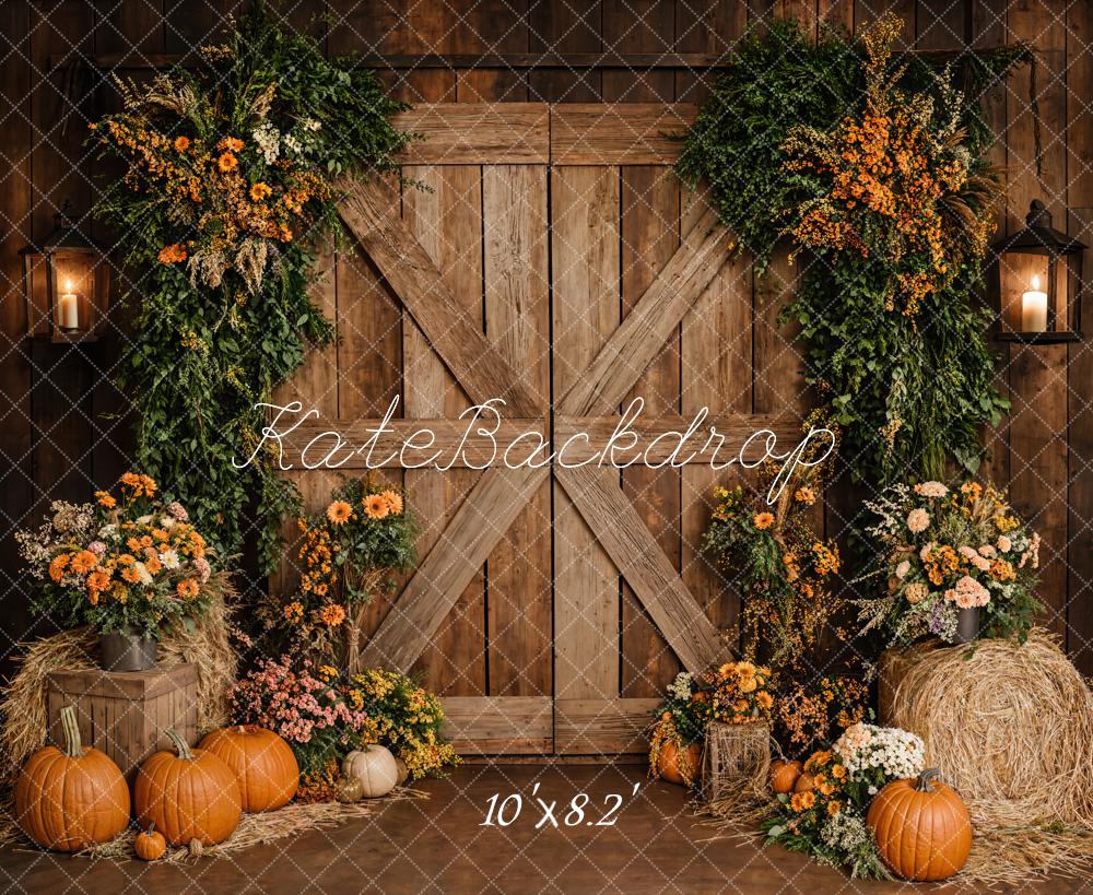 Kate Automne Rustique Grange Porte Toile de fond conçue par Emetselch - Kate Backdrop FR
