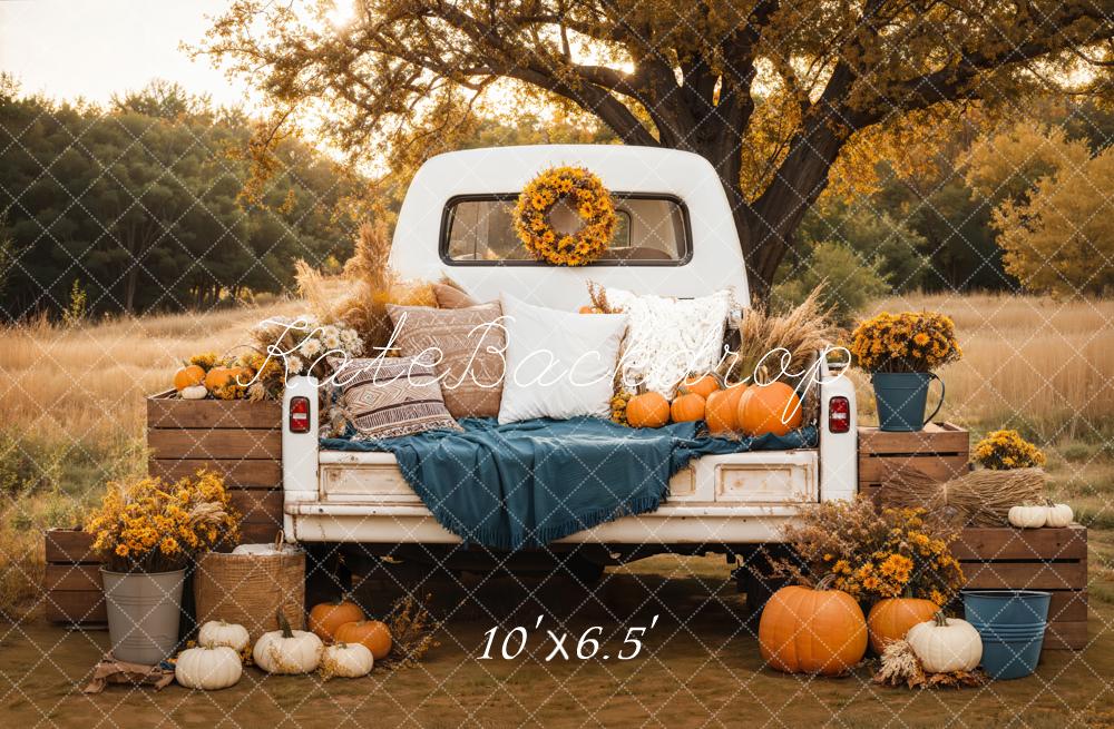 Kate Automne Camion Oreillers Citrouille Toile de fond conçue par Emetselch - Kate Backdrop FR