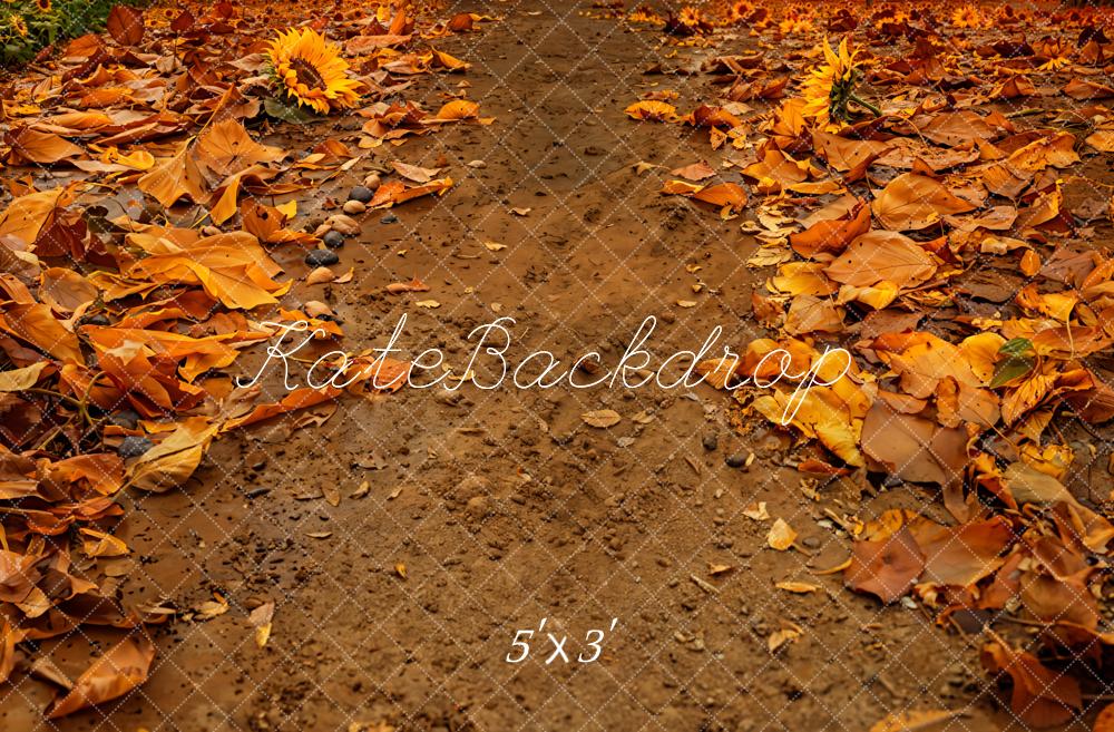 Kate Automne Tournesols Chemin Sol Toile de fond conçue par Emetselch - Kate Backdrop FR