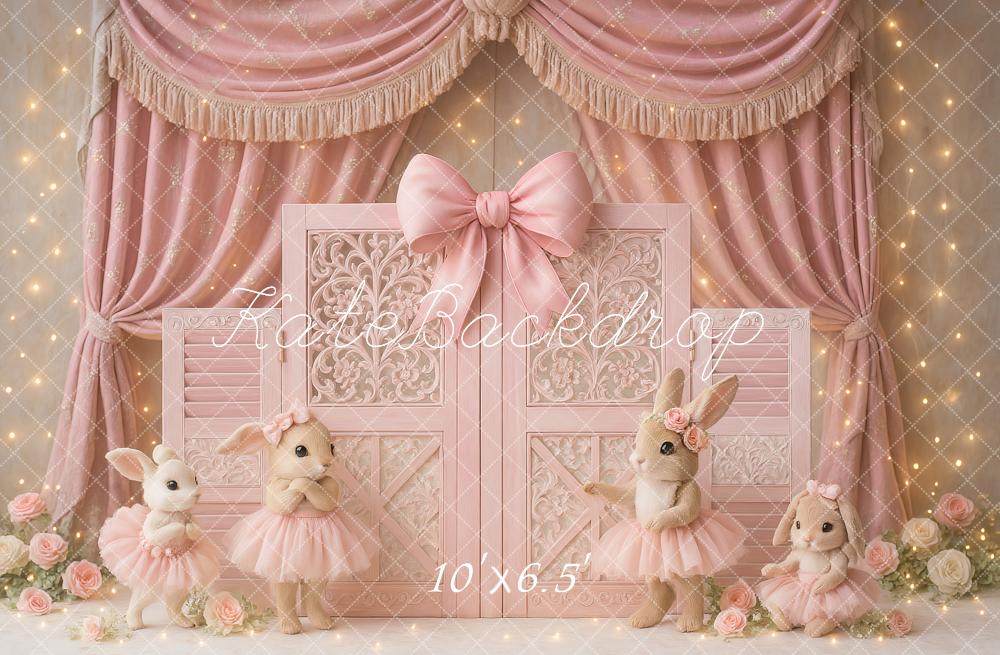 Kate Lapin Rose Ballet Fête Anniversaire Toile de fond conçu par Ashley Paul - Kate Backdrop FR