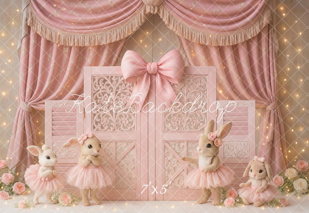 Kate Lapin Rose Ballet Fête Anniversaire Toile de fond conçu par Ashley Paul - Kate Backdrop FR