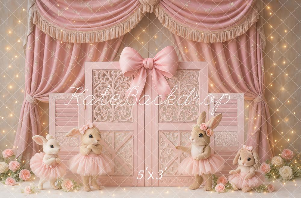Kate Lapin Rose Ballet Fête Anniversaire Toile de fond conçu par Ashley Paul - Kate Backdrop FR