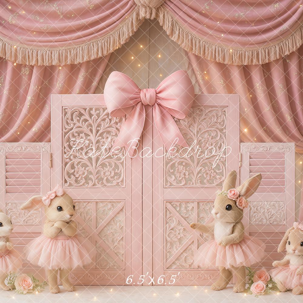 Kate Lapin Rose Ballet Fête Anniversaire Toile de fond conçu par Ashley Paul - Kate Backdrop FR