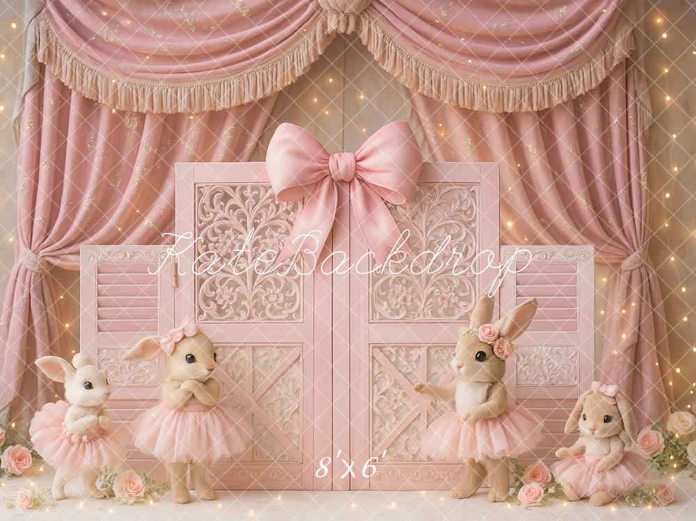 Kate Lapin Rose Ballet Fête Anniversaire Toile de fond conçu par Ashley Paul - Kate Backdrop FR
