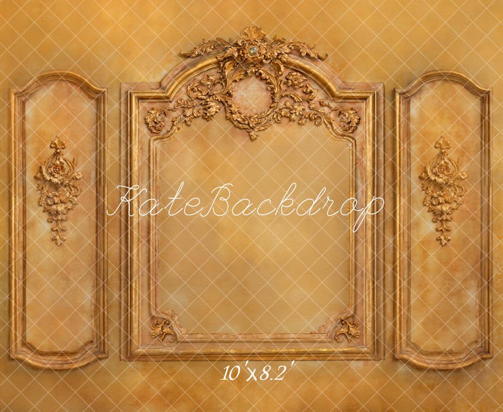 Kate Mur Vintage Doré Orné Toile de fond conçue par Kate Image - Kate Backdrop FR