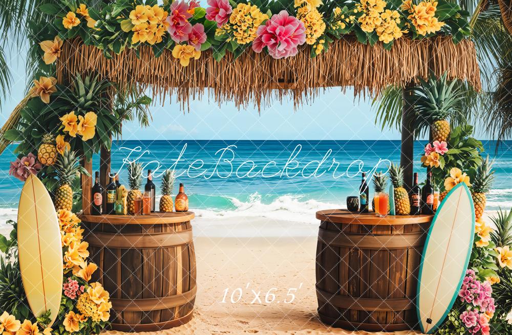 Kate Été Tropical Plage Mer Bar Toile de fond conçue par Emetselch - Kate Backdrop FR