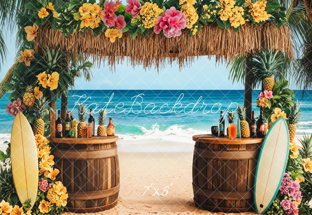 Kate Été Tropical Plage Mer Bar Toile de fond conçue par Emetselch - Kate Backdrop FR