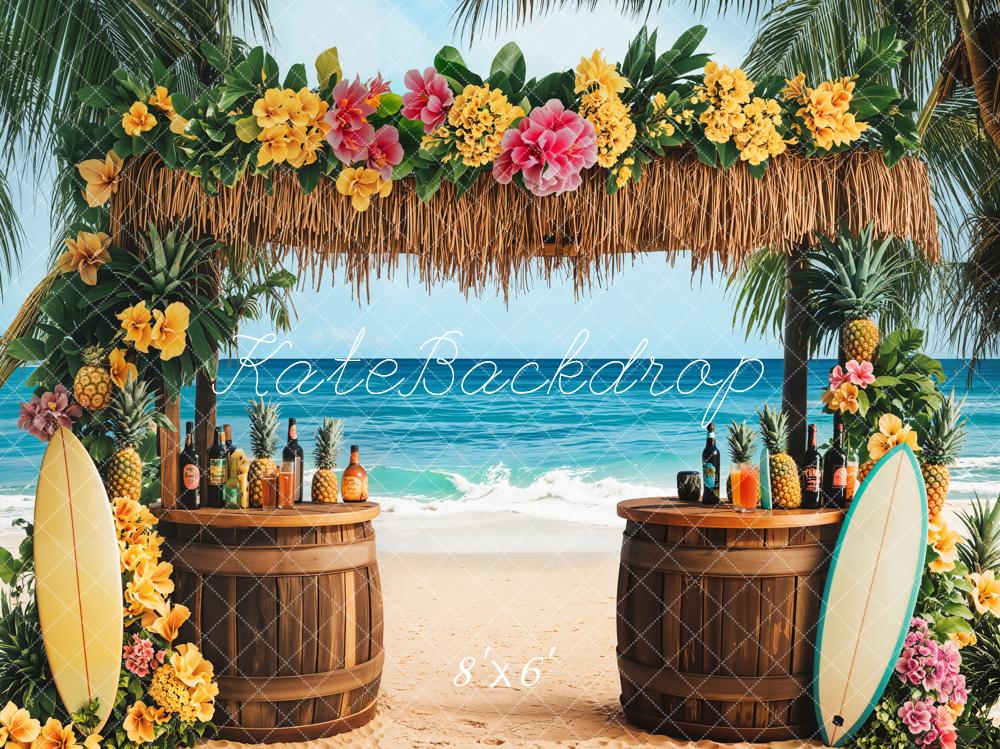 Kate Été Tropical Plage Mer Bar Toile de fond conçue par Emetselch - Kate Backdrop FR