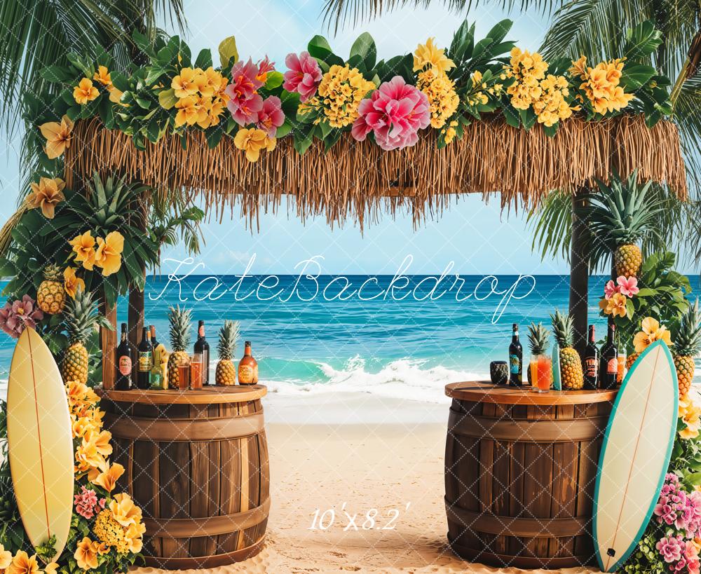 Kate Été Tropical Plage Mer Bar Toile de fond conçue par Emetselch - Kate Backdrop FR