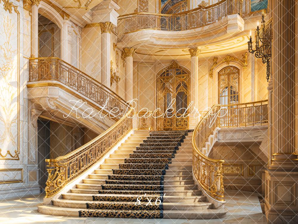 Kate Architecture Rétro Luxueux Escaliers Toile de fond conçue par Emetselch - Kate Backdrop FR